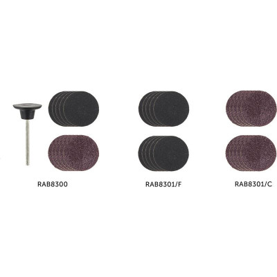 Rotacraft stopkový unašeč s brusnými disky (sada)