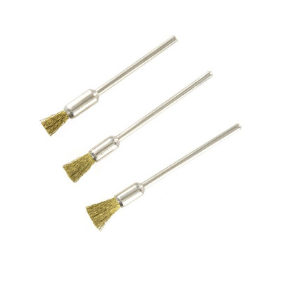 Rotacraft stopkový drátěný kartáč mosazný (3ks)