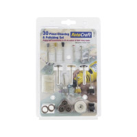 Rotacraft polírozó szárú szerszámok - 30db-os készlet, minden mini forgó elektromos szerszámmal használható. Kompakt tartozékkészlet, amely a profi és hobbimunkák széles körét lefedi. A szár átmérője 2,35mm és 3,2mm.