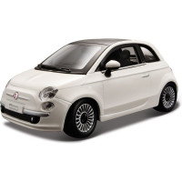 Fém autómodell 1:24 Bburago 18-22106 Fiat 500 (2007) nem csak gyűjtőknek.  Nyitható ajtókkal és motorháztetővel rendelkezik, a kormánykerék teljesen működőképes. A modell színe fehér, mérete kb. 18 cm.