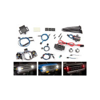 Teljes LED világítás készlet Traxxas TRX-4 RC modelx autóhoz, 1972-es Chevrolet Blazer karosszériával felszerelve. A készlet mindent tartalmaz alapozva az összeszereléshez, ami nagyon egyszerű. Eredeti tuning világítás, valósághűen feldolgozva. 