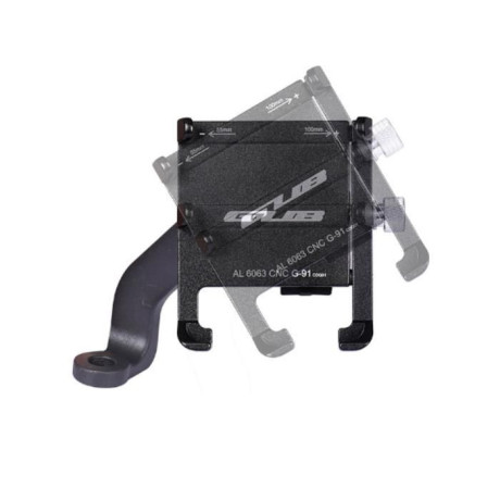 Aluminum Alloy Smartphone Bracket with Charger (Black)