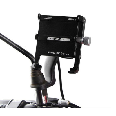 Aluminum Alloy Smartphone Bracket vč. nabíječ  (Black)