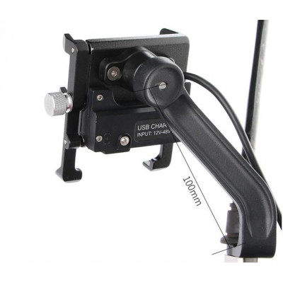 Aluminum Alloy Smartphone Bracket vč. nabíječ  (Black)