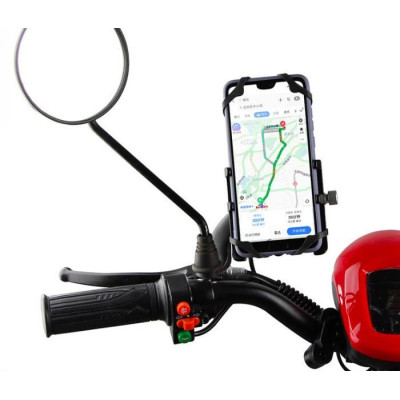 Aluminum Alloy Smartphone Bracket vč. nabíječ  (Black)