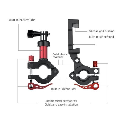 Osmo - Smartphone Holder & Action Camera Holder Set for Bicycles (červená-černá)