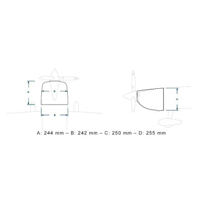 73" Laser 1850mm 35cc Červeno-Bílý