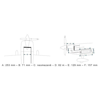 73" Laser 1850mm 35cc Červeno-Bílý
