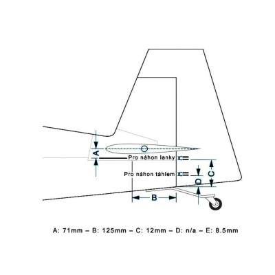 73" Laser 1850mm 35cc Červeno-Bílý