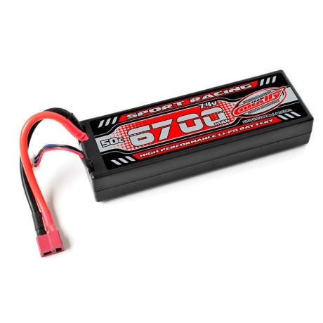Power Racing 50C - 6700mAh - 7,4V-LiPo Stick Hardcase-T-DYN