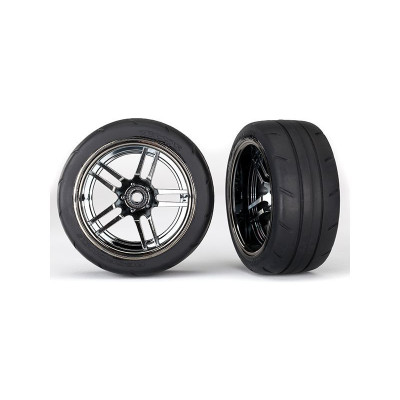 4-TEC 2.0: Zadní kola 1.9" split-spoke černě chromované (2)