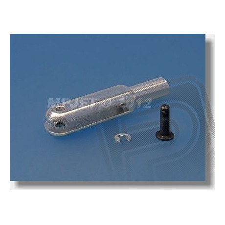 2141 Vidlička Dural, Délka 23mm, Šířka drážky 2, Čep pr.1,6mm, M2, 6ks