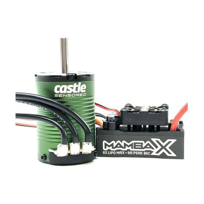 Castle motor 1410 3800ot / V senzored / 5mm s reg. Mamba X SCT PRO