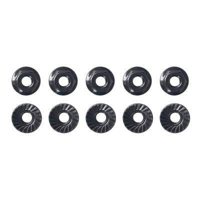 M4 Low Profile ocelové matky, 10 ks.