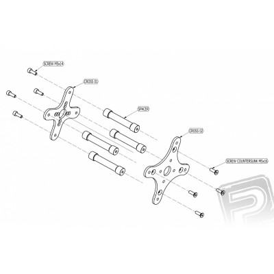 Distanční sloupky 53xx 80mm