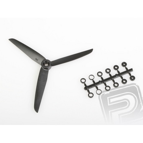 Vrtule GWS EP 7x3,5 černá 3-listá (levotočivá)