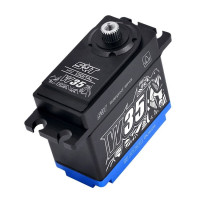 Digitális WATERPROOF (vízálló), teljesen alumíniumból készült standard szervódobozzal és COROLESS motorral, titán/acél fogaskerekekkel.