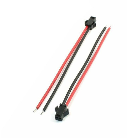 Konektor JST čierny 1 pár