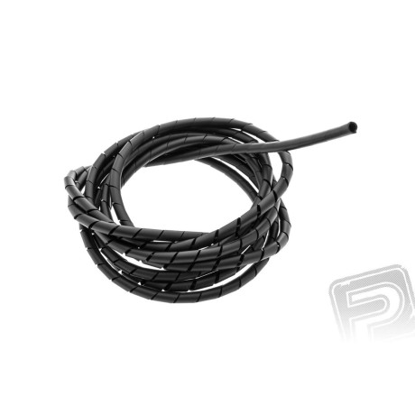 Špirálová bužírka 5x3,7 mm čierna 25m