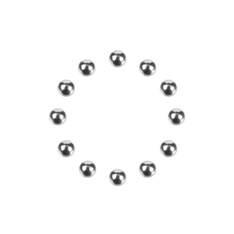 Precizní Diff. kuličky 1/8 - chromové - 12 ks.
