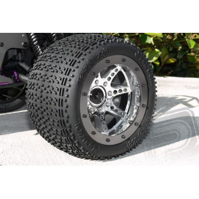 Oversize Beadlock 8-paprskové disky chrom (2 ks.)