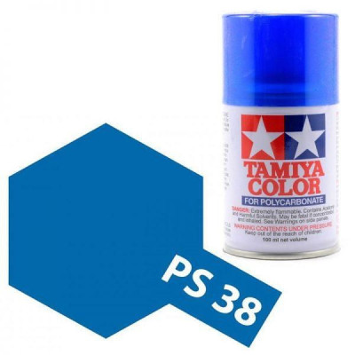 Tamiya Color PS-38 Translucent Blue Polycarbonate Spray 100ml