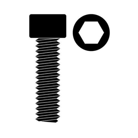 Ocelový Inbusový šroub s válcovou hlavou, M4x12mm, 10 ks.