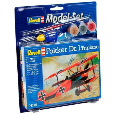 ModelSet letadlo 64116 - FOKKER DR.1Triplane (1:72)