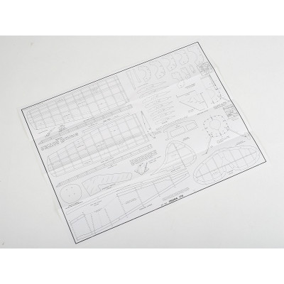 Cessna 170 laser. vyřezávaná 610mm