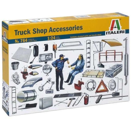 Model Kit doplňky 0764 - TRUCK ACCESSORIES (1:24)