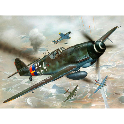 Plastic ModelKit letadlo 04160 - Messerschmitt Bf 109 G-10 (1:72)