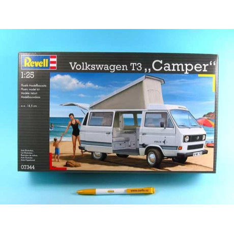 Plastic ModelKit auto 07344 - VW T3  Camper  (1:25)