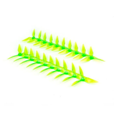 3-listá vrtule průhledný zelená 5,1x5 CW/CCW (10 párů)