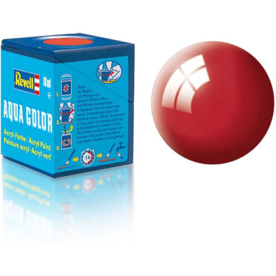 Barva Revell akrylová - 36134: lesklá ferrari červená (Ferrari red gloss)