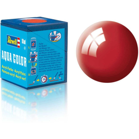 Barva Revell akrylová - 36134: lesklá ferrari červená (Ferrari red gloss)