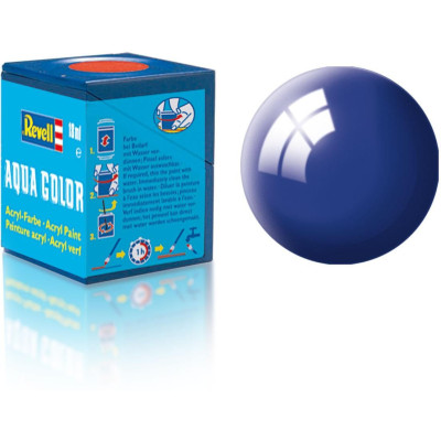 Barva Revell akrylová - 36151: leská ultramarínová modrá (ultramarine-blue gloss)