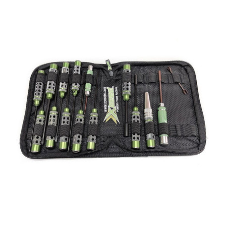 Nářadí sada včetně tašky pro 1/10 elektro podvozky (16 ks.)