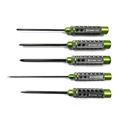 Sada šroubováků: křížové 3,5, 5,0 , 5,8 a ploché 3,0 a 5,0mmx120mm, 5 ks. (HSS typ)