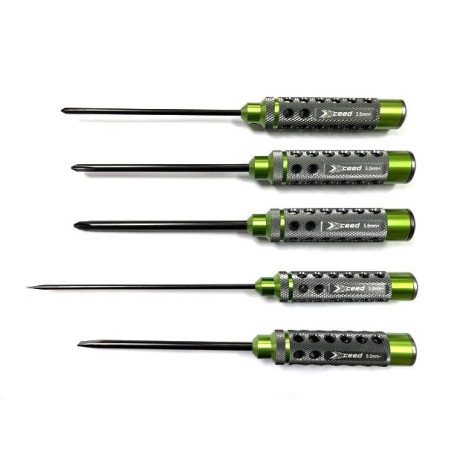 Sada šroubováků: křížové 3,5, 5,0 , 5,8 a ploché 3,0 a 5,0mmx120mm, 5 ks. (HSS typ)