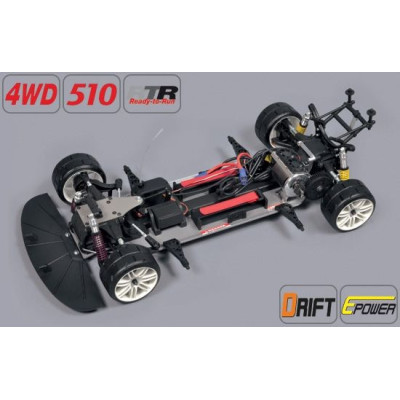 Drift 4WD 510 E RTR + BMW M3 E30 2mm čirá karoserie