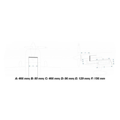78" Extra NG 1970mm 35cc Červeno-Modrá
