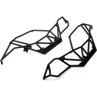 Pótalkatrész RC modellautóhoz Axial RBX10 Ryft 4WD: oldalkeret fekete.