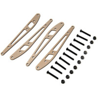 Pótalkatrész RC modellautóhoz Axial RBX10 Ryft 4WD: hátsó tengely csatlakozólemez (4 db).