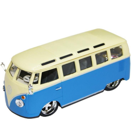 Bburago Plus Volkswagen Van Samba 1:32 modrá