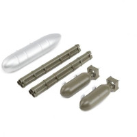 Pótalkatrész RC modell repülőgéphez E-flite P-47D 1.2m: rakéták és bombák készlete