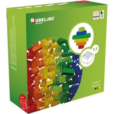 HUBELINO Kuličková dráha - barevné kostky 120 dílků