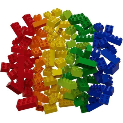 HUBELINO Kuličková dráha - barevné kostky 120 dílků