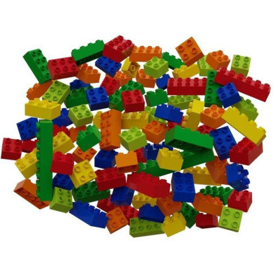 HUBELINO Kuličková dráha - barevné kostky 120 dílků