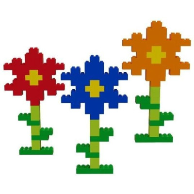 HUBELINO Kuličková dráha - barevné kostky 120 dílků