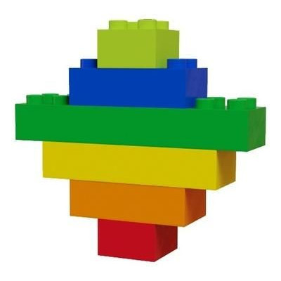 HUBELINO Kuličková dráha - barevné kostky 120 dílků